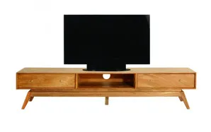 Sari Low Entertainment Unit 222cm in Clear by OZ Design, a Entertainment Units & TV Stands for sale on Style Sourcebook