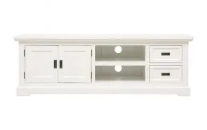 Hamptons Entertainment Unit 180cm in Acacia White by OzDesignFurniture, a Entertainment Units & TV Stands for sale on Style Sourcebook