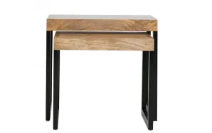 Kortina Nest of Tables in Mangowood / Black Leg by OzDesignFurniture, a Side Table for sale on Style Sourcebook