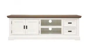 Hamptons Entertainment Unit 180cm in Acacia Two Tone by OzDesignFurniture, a Entertainment Units & TV Stands for sale on Style Sourcebook
