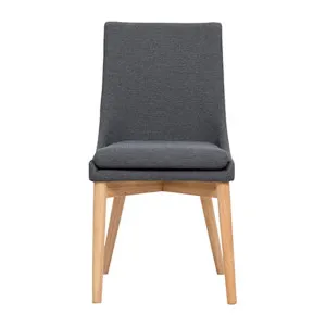 Highland Dining Chair in Grey Fabric / Clear by OzDesignFurniture, a Dining Chairs for sale on Style Sourcebook