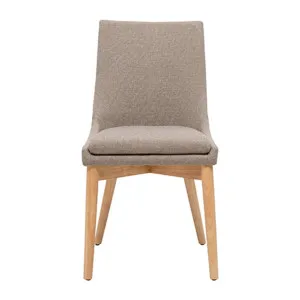 Highland Dining Chair in Brown Fabric / Clear by OzDesignFurniture, a Dining Chairs for sale on Style Sourcebook