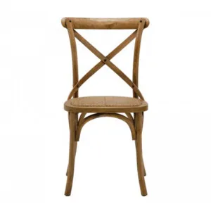 Cristo Cross Back Chair in Clear / Rattan by OzDesignFurniture, a Dining Chairs for sale on Style Sourcebook