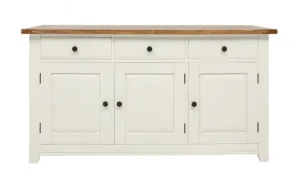 Mango Creek 3 Door Buffet 160cm in Clear / White by OZ Design, a Sideboards, Buffets & Trolleys for sale on Style Sourcebook