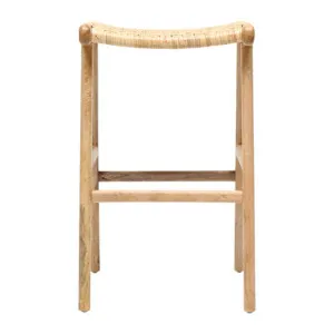 Sari Casa Stool in Clear / Rattan Seat by OZ Design, a Bar Stools for sale on Style Sourcebook