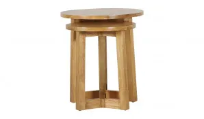Ivy Nest of Tables in Mangowood Clear Lacquer by OzDesignFurniture, a Side Table for sale on Style Sourcebook