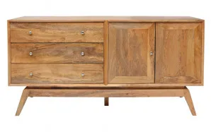 Sari 3 Drawer Buffet 162cm in Clear by OZ Design, a Sideboards, Buffets & Trolleys for sale on Style Sourcebook