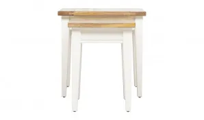 Mango Creek Nest of Tables in White / Clear by OZ Design, a Side Table for sale on Style Sourcebook