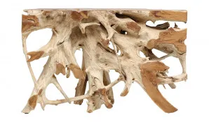 Root Console 130cm in Raw Teak by OzDesignFurniture, a Console Table for sale on Style Sourcebook