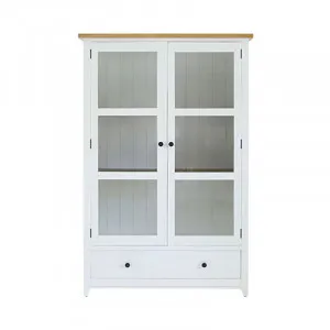 Mango Creek Double Display Unit in White / Clear by OZ Design, a Entertainment Units & TV Stands for sale on Style Sourcebook