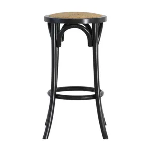 Cristo Stool in Weathered Black / Rattan by OZ Design, a Bar Stools for sale on Style Sourcebook