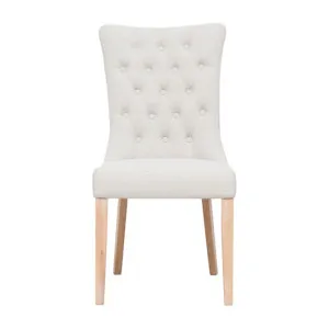 Xavier Dining Chair in Beige / Clear by OzDesignFurniture, a Dining Chairs for sale on Style Sourcebook
