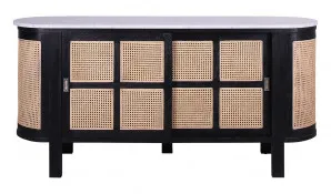 Sergio Buffet 180cm in Black / Marble Top by OZ Design, a Sideboards, Buffets & Trolleys for sale on Style Sourcebook