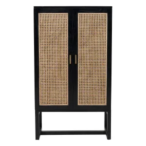 Rita Small Cabinet in Ebony Mindi / Rattan by OZ Design, a Cabinets, Chests for sale on Style Sourcebook