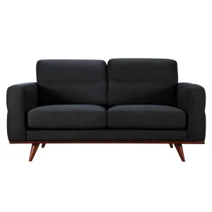 Astrid 2 Seater Sofa in Talent Charcoal / Brown by OzDesignFurniture, a Sofas for sale on Style Sourcebook
