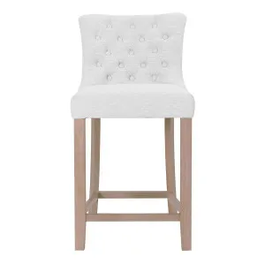 Xavier Bar Chair in Beige Fabric / Clear by OzDesignFurniture, a Bar Stools for sale on Style Sourcebook