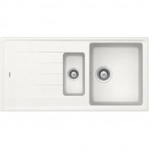 Quartz 1 & 1/4 Bowl Sink - White by Häfele, a Kitchen Sinks for sale on Style Sourcebook