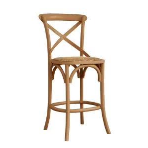 Cristo Bar Chair in Clear / Rattan by OzDesignFurniture, a Bar Stools for sale on Style Sourcebook