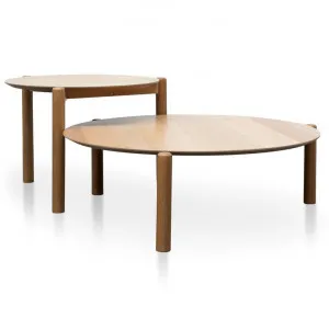 Nest Of Holloway Wooden Round Coffee Table - Natural by Interior Secrets - AfterPay Available by Interior Secrets, a Coffee Table for sale on Style Sourcebook