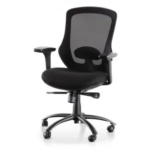 Brice Mesh Office Chair - Full Black by Interior Secrets - AfterPay Available by Interior Secrets, a Chairs for sale on Style Sourcebook