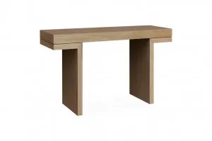 Minerva 1.3m Console Table - Dusty Oak by Interior Secrets - AfterPay Available by Interior Secrets, a Console Table for sale on Style Sourcebook