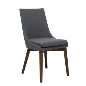 Highland Dining Chair in Grey Fabric / Stain by OzDesignFurniture, a Dining Chairs for sale on Style Sourcebook