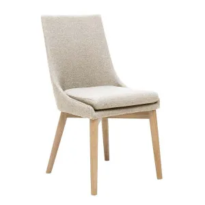Highland Dining Chair in Beige Fabric / Clear by OzDesignFurniture, a Dining Chairs for sale on Style Sourcebook