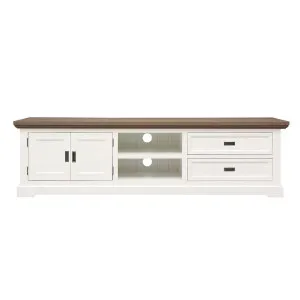 Hamptons Entertainment Unit 220cm in Acacia Two Tone by OzDesignFurniture, a Entertainment Units & TV Stands for sale on Style Sourcebook