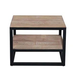 Watson Side Table 60cm in Reclaimed Teak by OZ Design, a Side Table for sale on Style Sourcebook
