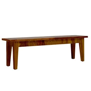 Mango Creek Bench 130cm (For 170 Dining Table) in Rustic Chocolate by OZ Design, a Benches for sale on Style Sourcebook