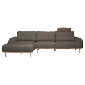 Stratton 3 Seater Sofa + Chaise LHF in Cloud Pewter by OZ Design, a Sofas for sale on Style Sourcebook