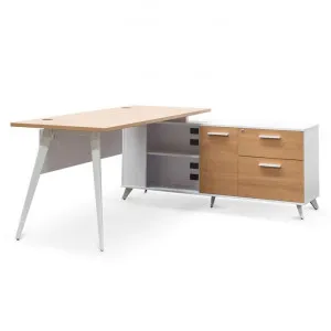 Stylus 160cm Right Return Executive Office Desk - Natural - Last One by Interior Secrets - AfterPay Available by Interior Secrets, a Desks for sale on Style Sourcebook