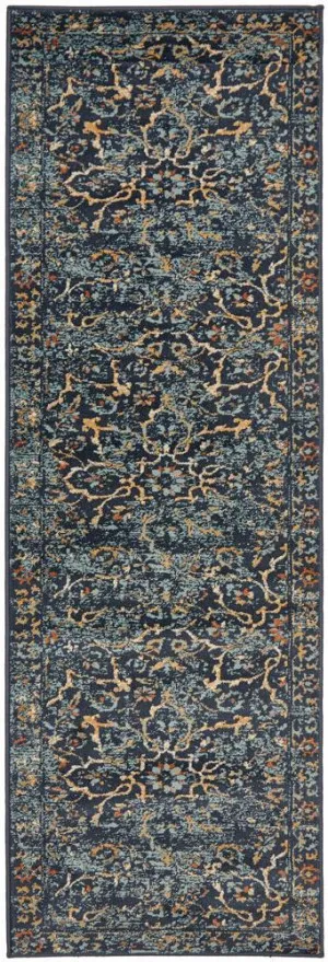 Oxford 436 Navy Runner Rug by Rug Culture, a Contemporary Rugs for sale on Style Sourcebook