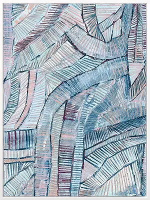 Dhala-bu-nya Bula Blue Canvas Art Print by Urban Road, a Aboriginal Art for sale on Style Sourcebook
