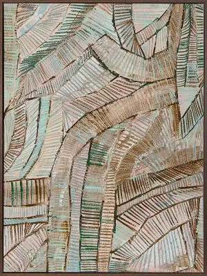 Dhala-bu-nya Bula Green Canvas Art Print by Urban Road, a Aboriginal Art for sale on Style Sourcebook