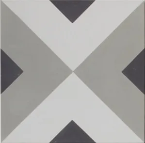 Squares Black Grey and White Encaustic Cement tile by Tile Republic, a Encaustic Tiles for sale on Style Sourcebook