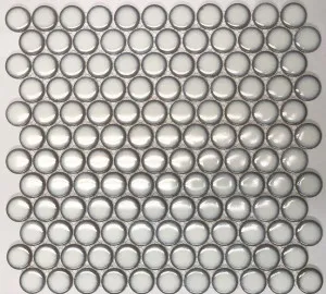 Camden Penny Round Antique White Gloss Mosaic tile by Tile Republic, a Mosaic Tiles for sale on Style Sourcebook