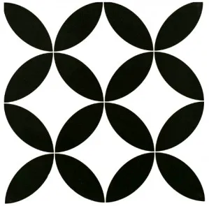 Barcelona Classic Black and White Matt Tile by Tile Republic, a Patterned Tiles for sale on Style Sourcebook