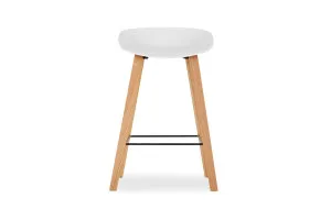 Mila 65cm Modern Bar Stool, White, by Lounge Lovers by Lounge Lovers, a Bar Stools for sale on Style Sourcebook