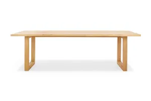 Bronte Natural 270 cm Coastal Dining Table, Solid American Timber Oak, by Lounge Lovers by Lounge Lovers, a Dining Tables for sale on Style Sourcebook