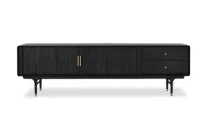 Manhattan Mid Century TV Unit, Black American Wood, by Lounge Lovers by Lounge Lovers, a Entertainment Units & TV Stands for sale on Style Sourcebook