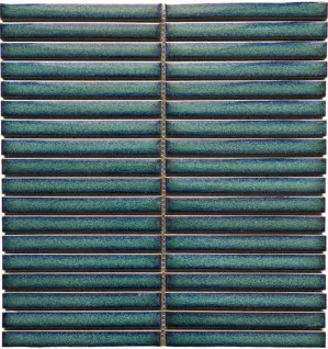 Vintage Green Long Finger Mosaic Tile by Tile Republic, a Mosaic Tiles for sale on Style Sourcebook
