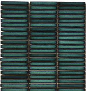 Vintage Green Finger Mosaic Tile by Tile Republic, a Mosaic Tiles for sale on Style Sourcebook