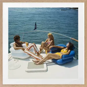 Vintage Boat Cruise Framed Art Print by Urban Road, a Prints for sale on Style Sourcebook