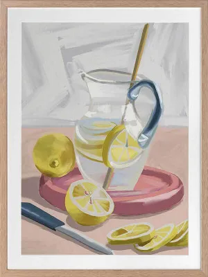 Life & Lemonade Framed Art Print by Urban Road, a Prints for sale on Style Sourcebook