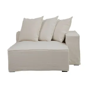 Loft Sofa Chaise RHF in Faye White by OZ Design, a Sofas for sale on Style Sourcebook