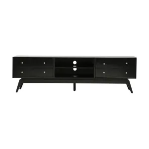 Sari Entertainment Unit 223cm in Black by OZ Design, a Entertainment Units & TV Stands for sale on Style Sourcebook
