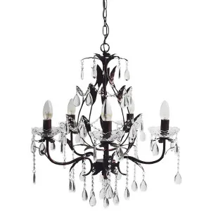 Celine Chandelier 5 Light by Ivory & Deene, a Chandeliers for sale on Style Sourcebook