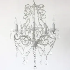 Venice Chandelier 5 Light by Ivory & Deene, a Chandeliers for sale on Style Sourcebook