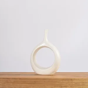 Ceramic Vase - Magnolia - White by Ivory & Deene, a Decor for sale on Style Sourcebook